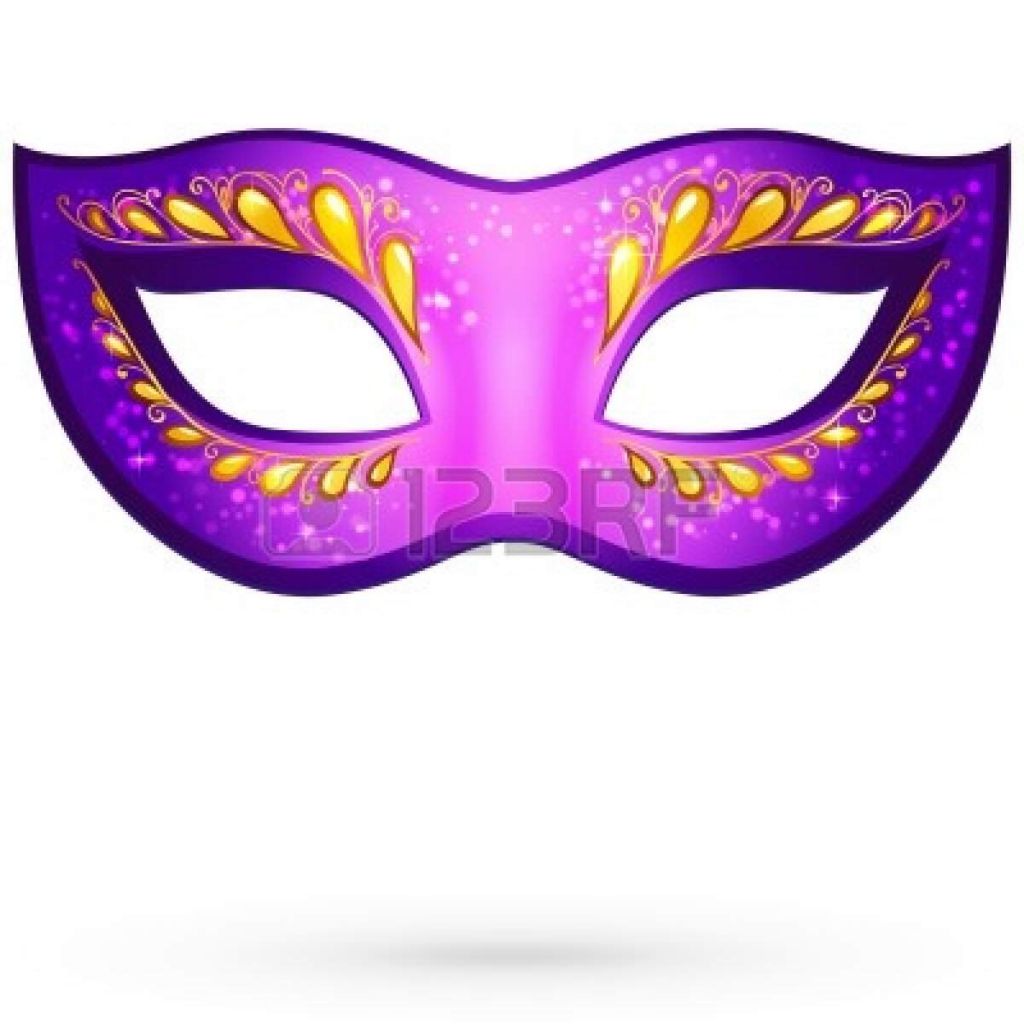 Vector violeta adornado carnaval veneciano máscara Foto de archivo - 16693127