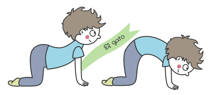 Psico-Ayuda-Infantil-El-Yoga-para-niños-Postura-El-gato