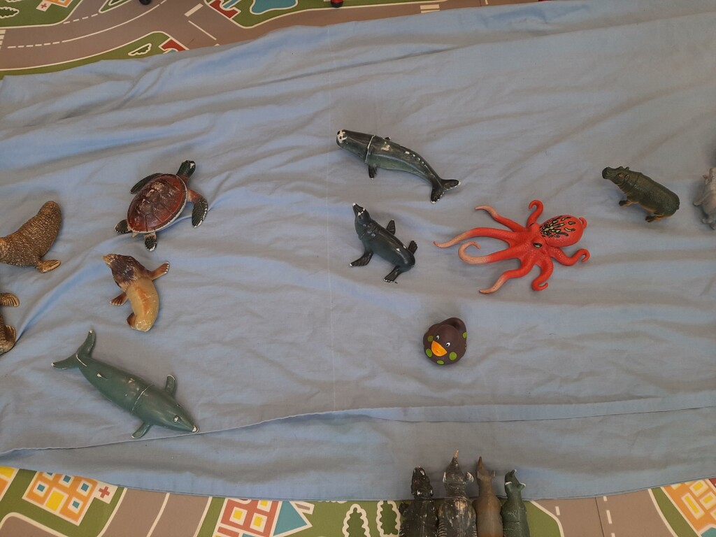 El río junto al que está nuestra cabaña