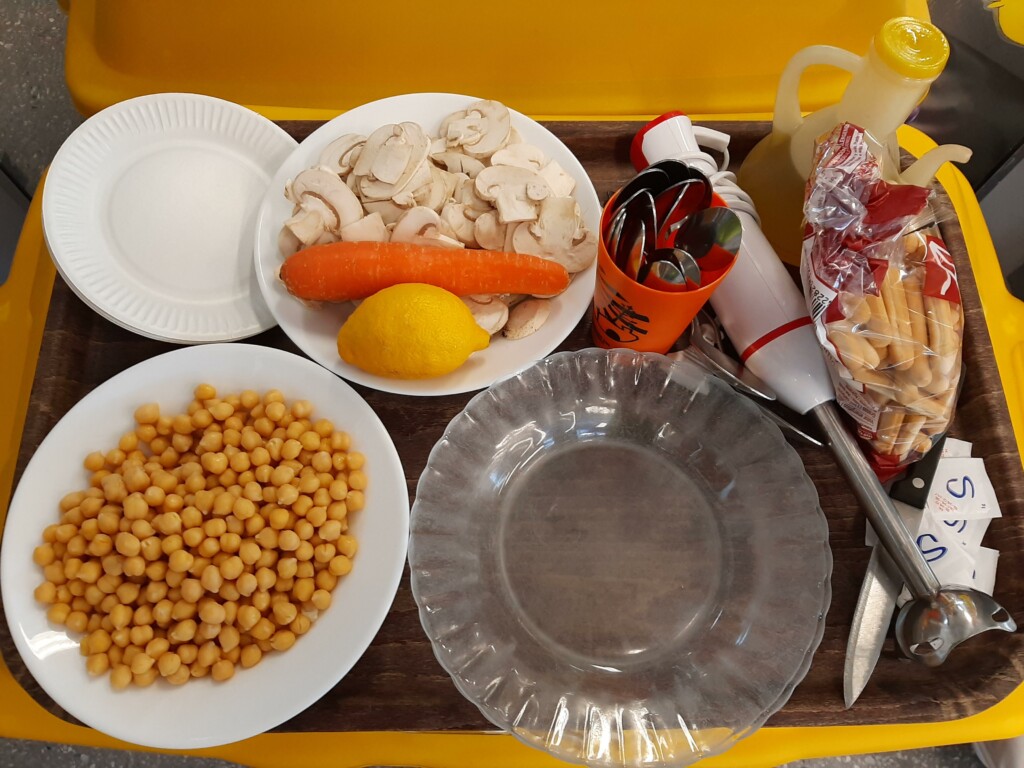 Ingredientes principales del menú