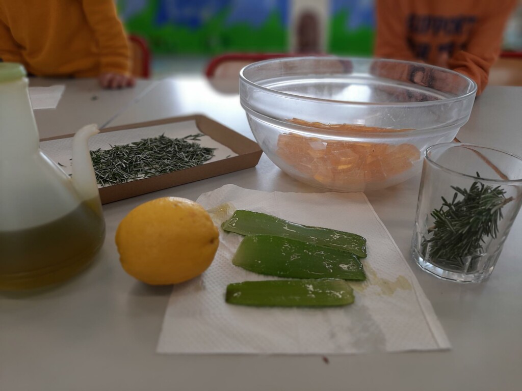 Los ingredientes principales (falta la miel)