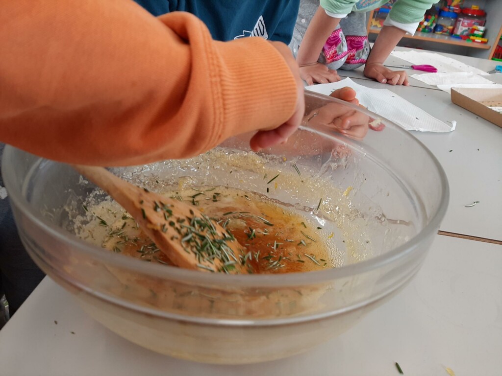 Añadiendo ingredientes